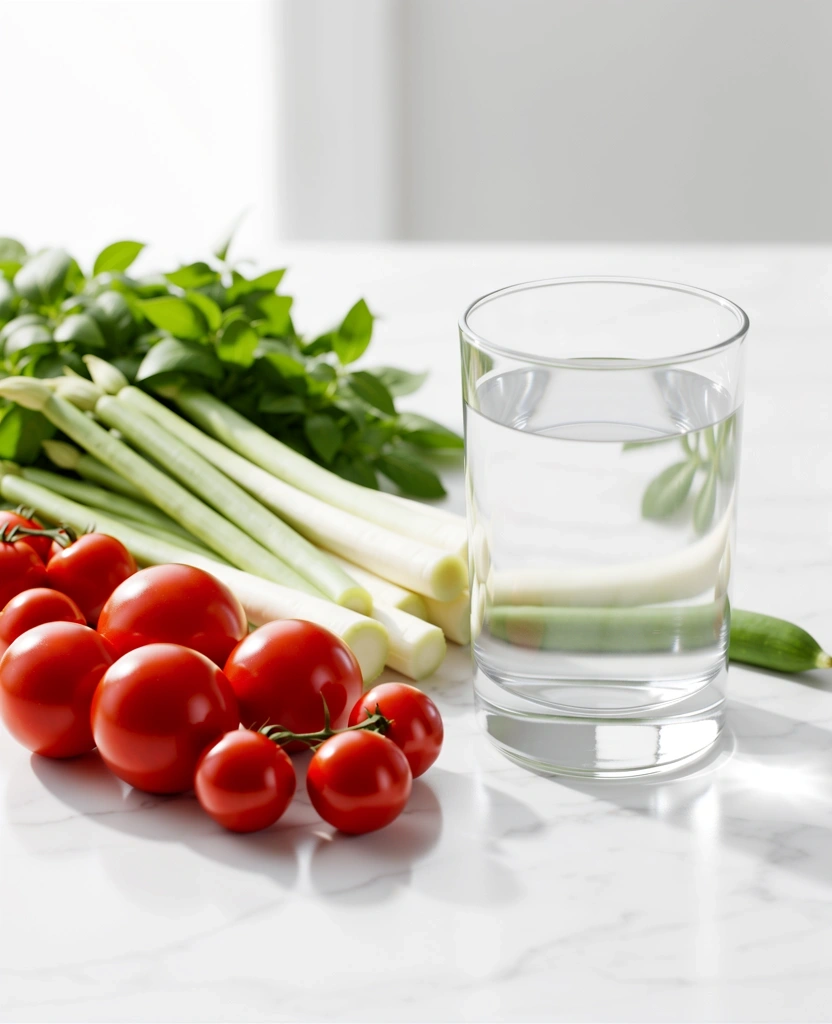 Frische gesunde Zutaten für die Ernährungsberatung